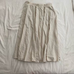 Beige Linen skirt Coldwater Creek